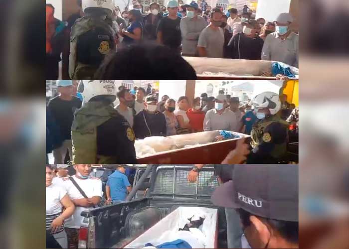 ¡Clase susto! En pleno cortejo fúnebre mujer 'resucita' en Perú