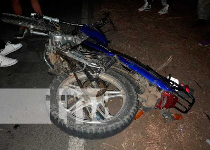  Escena del mortal accidente de tránsito en Tola, Rivas