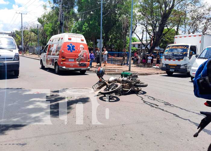 Por "tirarse" el ALTO provocó un accidente de tránsito en Managua