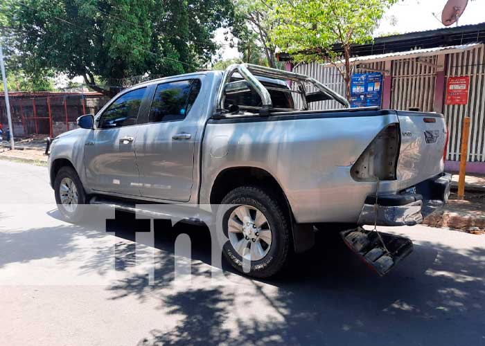 Por "tirarse" el ALTO provocó un accidente de tránsito en Managua 