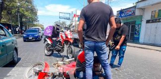 Accidente de tránsito en sector de la Colonia Primero de Mayo, Managua