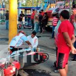 Accidente con motorizado en Tipitapa