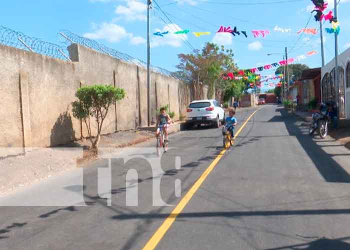 ALMA rehabilitó el 100% de calles en Bo. Farabundo Martí de Managua