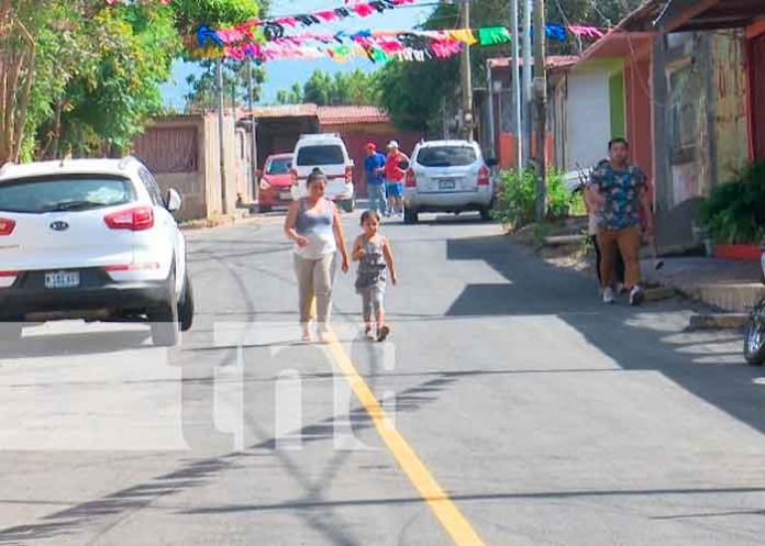 ALMA rehabilitó el 100% de calles en Bo. Farabundo Martí de Managua