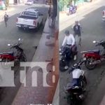 Ladrón motorizado es captado por cámaras en Rivas