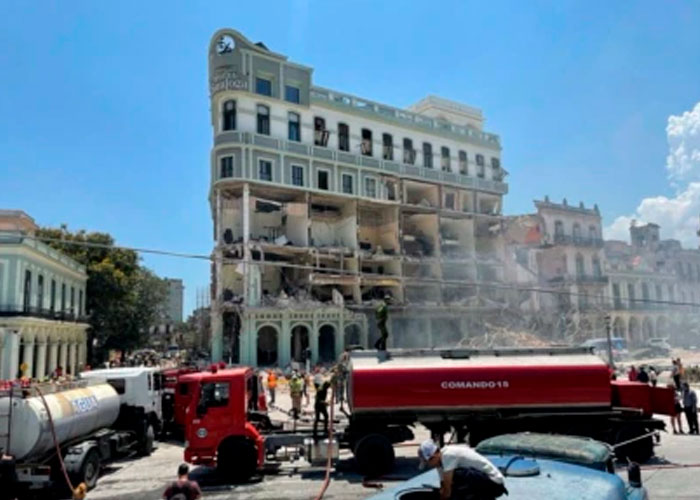 Explosión de un hotel en La Habana deja más de 50 heridos