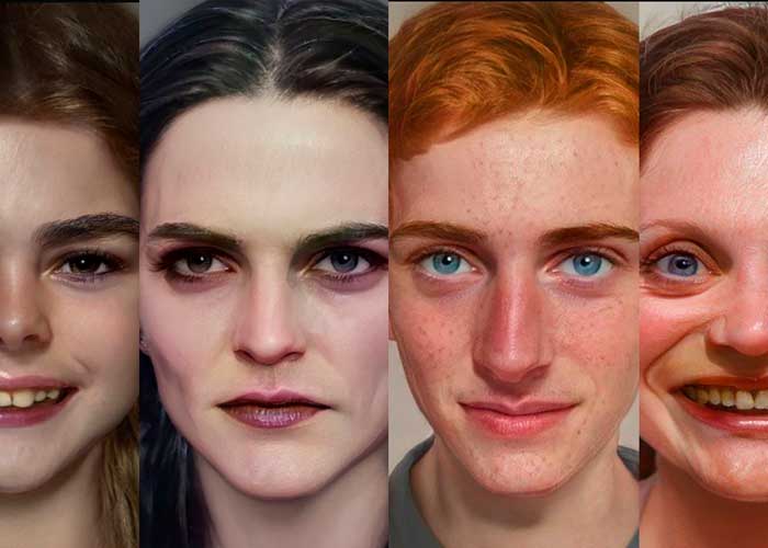 Crean retratos de personajes de "Harry Potter" basándose en los libros