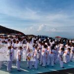 Realizan exhibición de Taekwondo en el Volcán Masaya