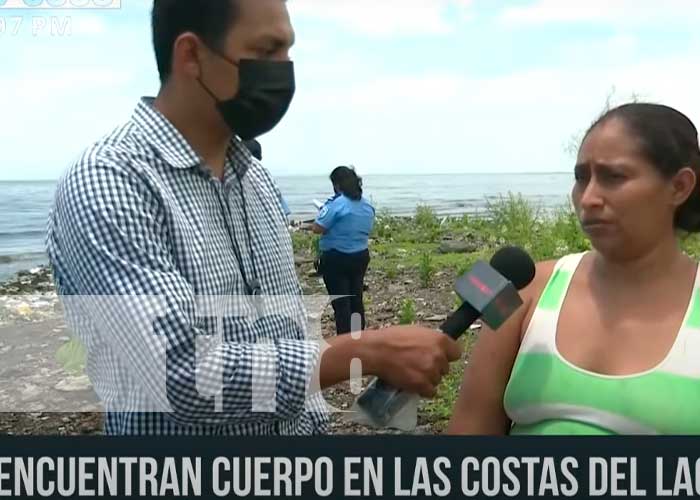 Cuerpo sin vida es encontrado en el Lago de Managua