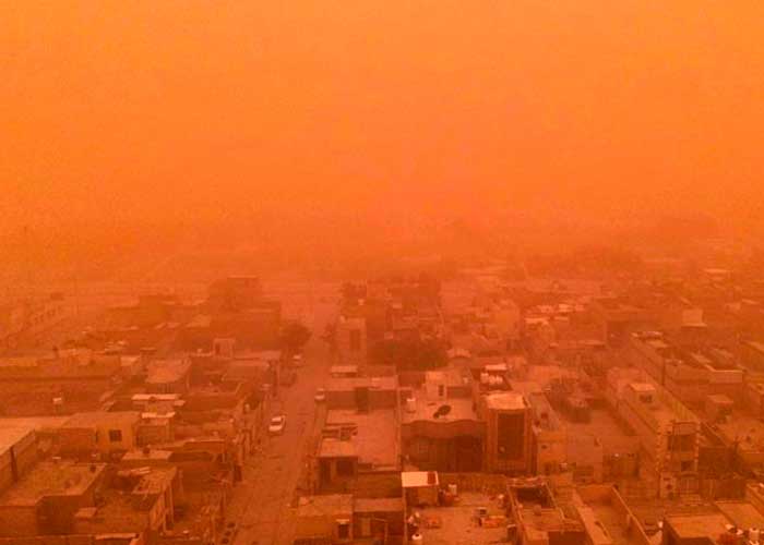 Miles hospitalizados y un muerto por tormenta de arena en Irak