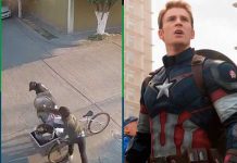 Al estilo "Capitán América", vendedor de tamales se defiende de asaltante