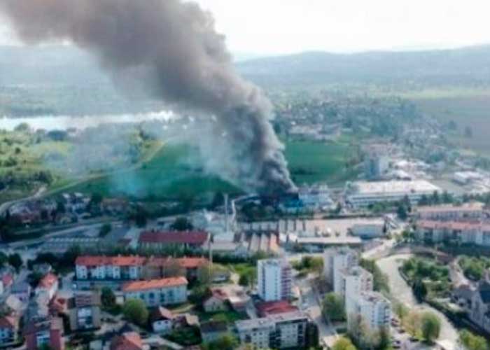 Fuerte explosión se registró en una fábrica en Eslovenia