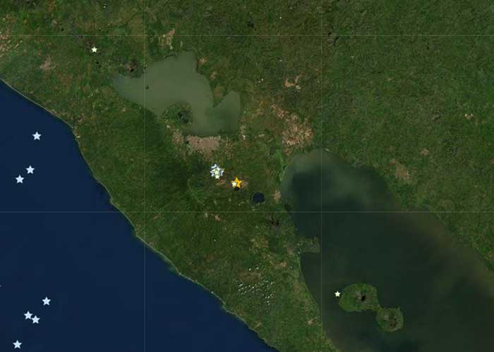 Más de 20 pequeños sismos en las últimas horas en Masaya y Ticuantepe