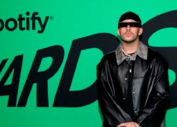 Bad Bunny es el número uno de los artistas más escuchados en Spotify