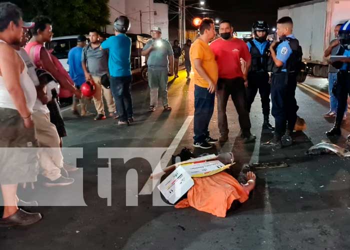 Managua: Accidente de tránsito deja un fallecido en Ctra. Sur