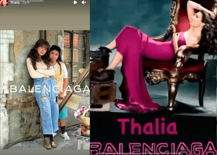 Thalía afirma que los zapatos rotos de Balenciaga se inspiraron en ella