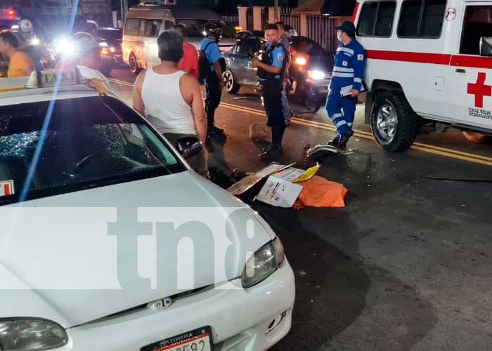 Managua: Accidente de tránsito deja un fallecido en Ctra. Sur