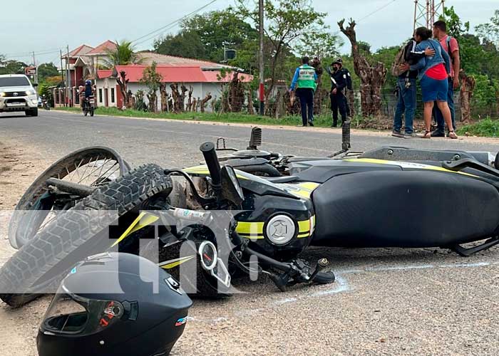 Nueva Segovia: Supuesta invasión de carril deja a un motociclista lesionado en Jalapa