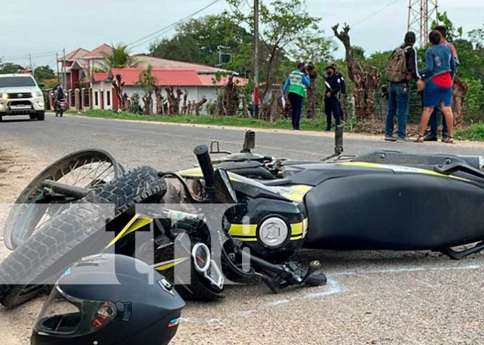 Nueva Segovia: Supuesta invasión de carril deja a un motociclista lesionado en Jalapa