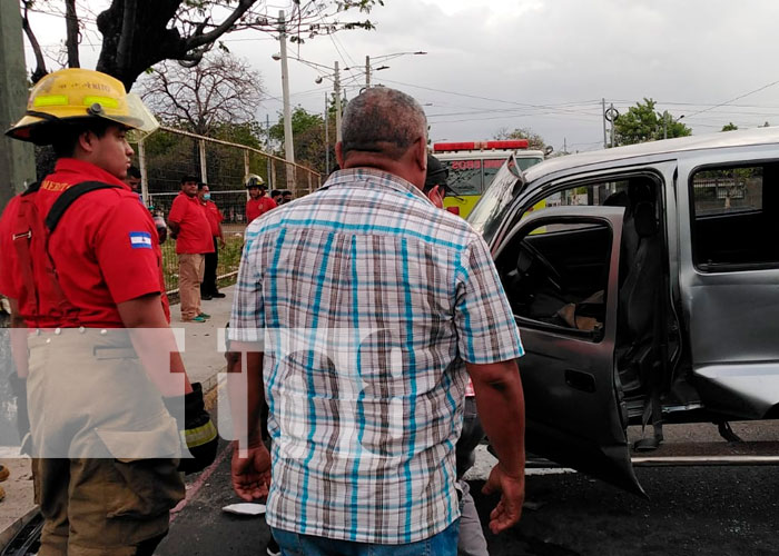 Mujer resulta con fractura tras accidentarse en Managua