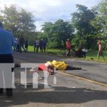 ¡Trágico! Motociclista muere al chocar con un camión en Rivas