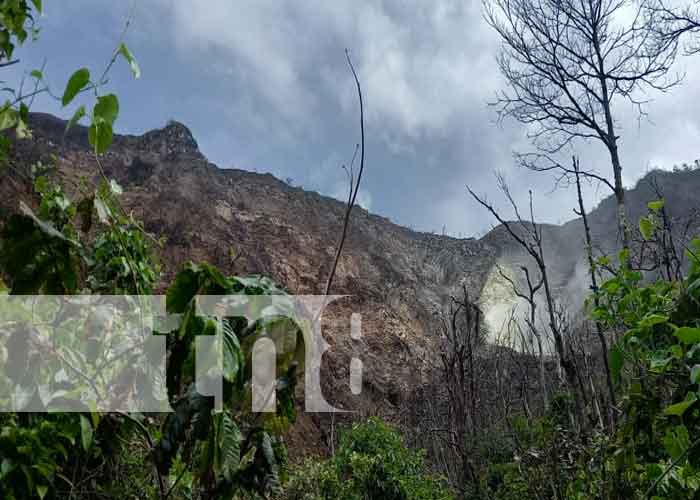 Foto: Autoridades de Nicaragua Constatan deslizamiento de tierra en el volcán Mombacho / TN8