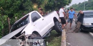 Fuerte accidente de tránsito en carretera Masaya a Granada