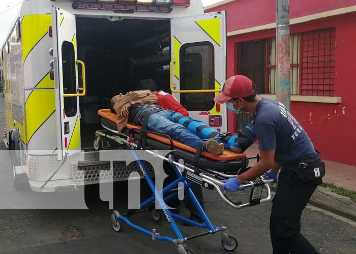 Lesionados por accidente de tránsito fueron trasladados a un hospital cercano en Jinotepe, Carazo