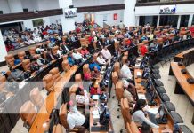 Sesión parlamentaria en honor a Sandino en Asamblea Nacional de Nicaragua