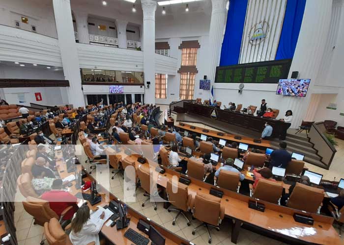 Sesión en la Asamblea Nacional de Nicaragua
