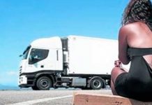 Imagen representativa de camión y dama de compañía
