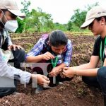 Estudiantes que forman parte de la Universidad en el Campo en Nicaragua