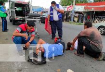 Accidente de tránsito en el sector de ENABAS, Managua