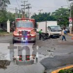 Choque en el sector de Metrocentro, Managua