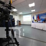 Conferencia de prensa del SINAPRED sobre deslizamiento en Nandaime