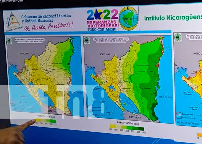 Conferencia de prensa del INETER en Nicaragua