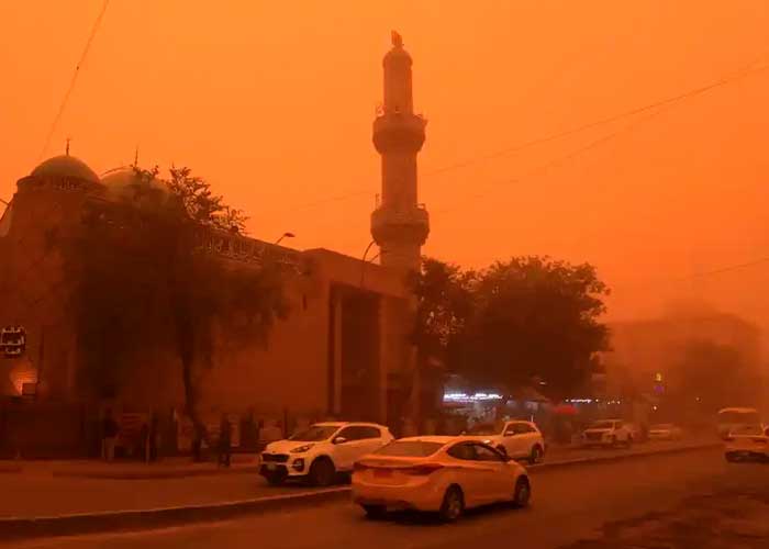 Enorme tormenta de polvo en Irak dejó decenas de hospitalizados