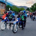 Caravana en las calles de Jinotega para conmemorar al General Sandino