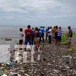 Orillas del Lago de Managua, donde apareció el cuerpo de un hombre flotando