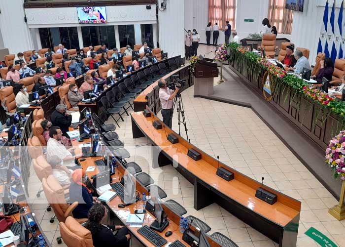 Sesión plenaria en la Asamblea Nacional de Nicaragua