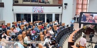 Sesión plenaria en la Asamblea Nacional de Nicaragua