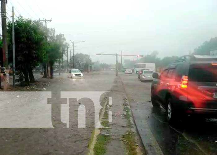 Imágenes de fuertes lluvias en Managua, Nicaragua