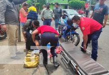 Accidente de tránsito con lesionados en Managua