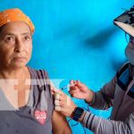 Jornada de vacunación en barrio de Managua