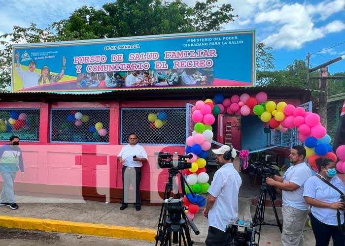 Inauguran mejoramiento del Puesto de Salud del barrio el Recreo, Managua 