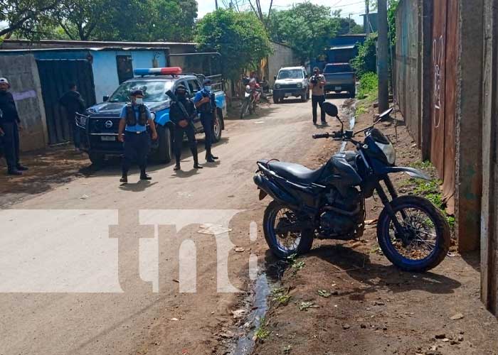 Investigación policial en Managua por moto robada