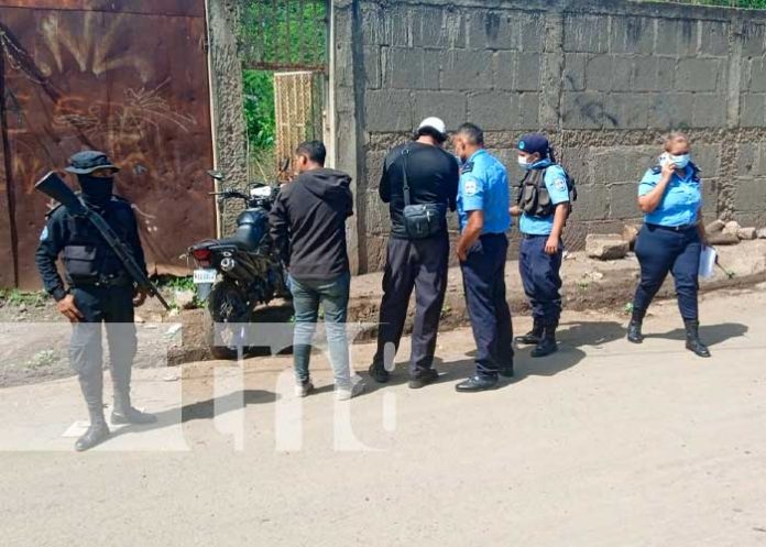 Investigación policial en Managua por moto robada