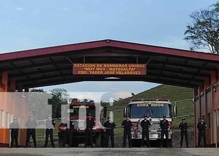 Inauguración de estación bomberil en Muy Muy, Matagalpa