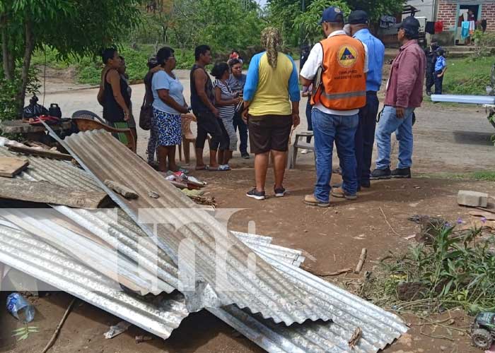 Acompañamiento de autoridades ante afectaciones por lluvias en Nagarote