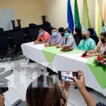 Autoridades del CNU Nicaragua en conferencia de prensa